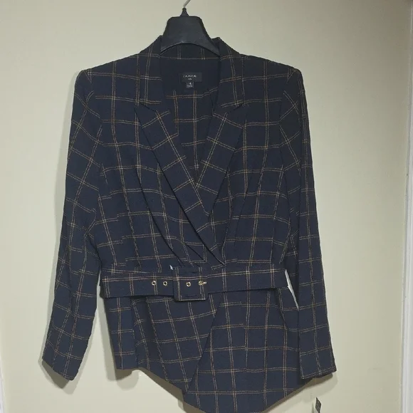 Tahari Jackets Coats Piece Set Tahari Blue Gold Blazer